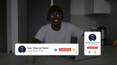 Social Video Platform Like Subscribe Reminder Animation Panels