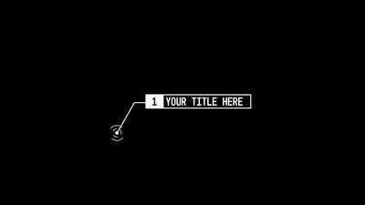 Callout Pop Up Modern Title Overlay Element
