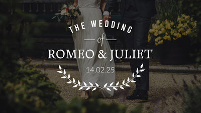 Wedding Particles Unique Clean Couple Names Animation Title
