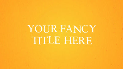Stop Motion Text Title