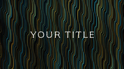 Fancy Elegant Waved Lines Text Title Intro