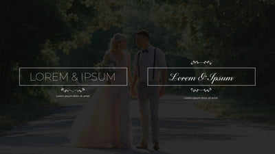 Wedding Couple Announcement Animated Border Modern Pack