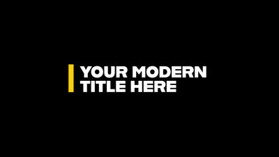 Modern Reveal Text Simple Animated Lower Third