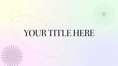 Elegant Gradient Flower Shapes Title Intro
