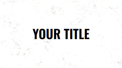 RGB Glitch Text White Specle Background Title Intro