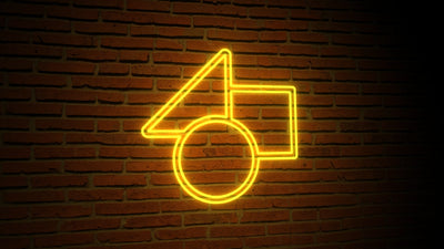Epic Neon Glow Wall Brick Logo Reveal