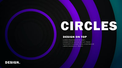 Light Switching Color Circles Urban Kinetic Text Title Intro