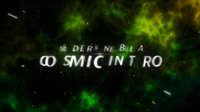 Modern Lens Flare Nebula Space Dust Cosmic Title Intro