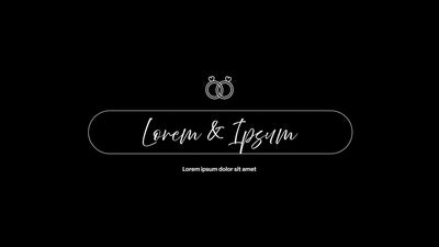 Wedding Couple Announcement Animated Border Modern