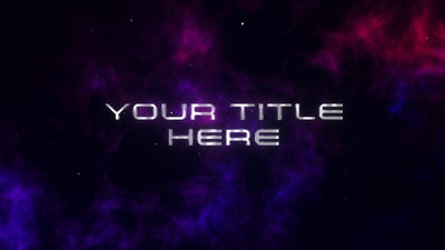Nebula Space Dust Stars Sci-Fi Text Spaceship Title Intro