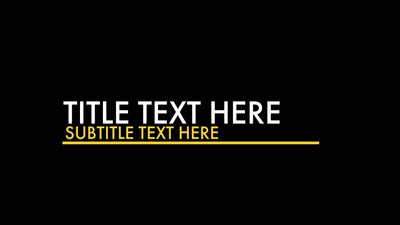 Regular Title Intro Text Lower Third Variation 03