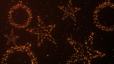 Floating Stars Christmas Decoration Particles Background