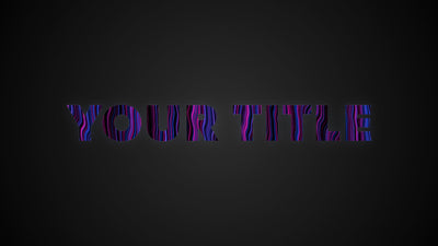 Wave Line Cyber Style Text Dual Exposure Title Intro
