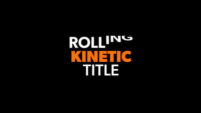 Kinetic Typography Text Roll 3-Line Title