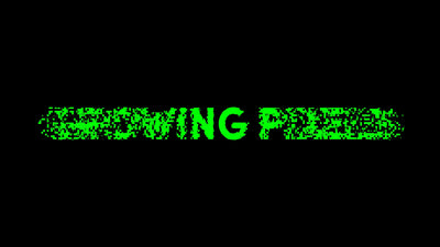 Pixel Grow Text Title Intro