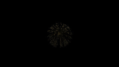 Firework Element Transparant Gold 03