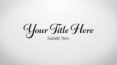 Handwritten Wedding Note Invitation Title Intro