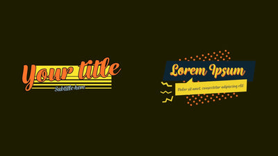 Pop Art Retro Animated Colored Shapes Title 01