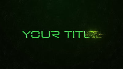 Matrix Neon Glitch Title Reveal