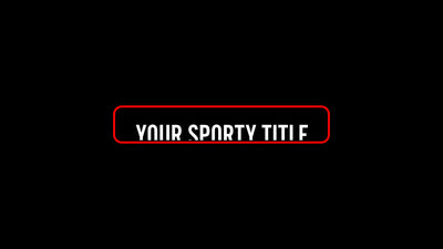 Sporty Title Shape Morph Text Reveal Title Intro