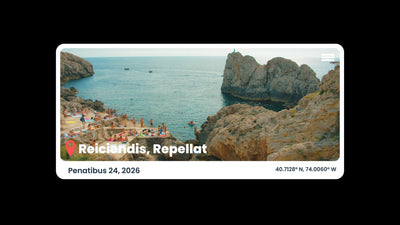 Travel Pop Up Media Highlight Panel Text Page
