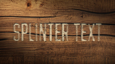 Wood Textured Text Splinter Title Intro