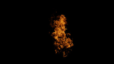 Flame Burning Hot Wall Fire 03