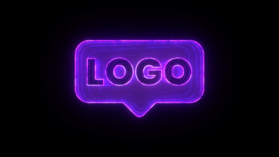 Neon Color Strobe Logo Reveal