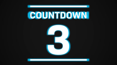 Simple Glowing Color Tint Hype Countdown 10 Seconds Logo Reveal