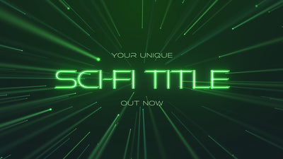 Radial Green Shiny Glow Sci-Fi Text Futurustic Modern Title Intro
