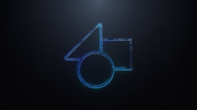 Grunge Laser Metal Steel Icon Logo Reveal Variation 02