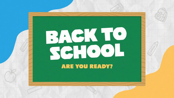 Back To School Modern Trendy Chalkboard Scribbles Title Intro