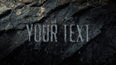 Exploding Rock Grunge Cracking Texture Title Intro