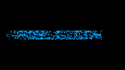 Horizontal Sliding Pixels Glitch Title Intro