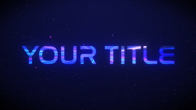Starfield Hyperspeed Portal Warp Title Intro