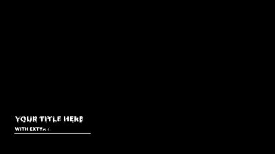 Clean Glitch Modern Lower Third Animation