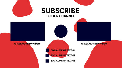 Video End Card Social Generic Clean Outro Screen Variation 03