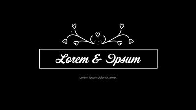 Wedding Couple Announcement Animated Border Modern
