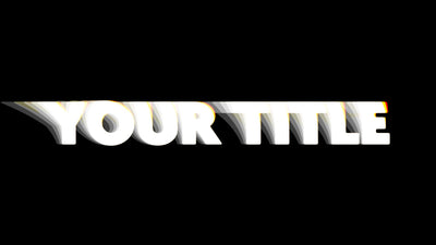 Text Glitch Slide In Echo Delay Urban Modern Title Intro