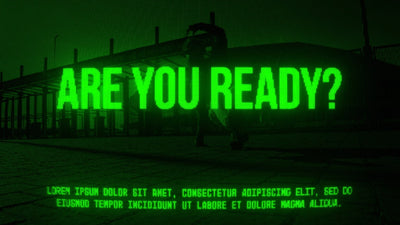 Retro CRT Screen Grunge VHS Analogue Title
