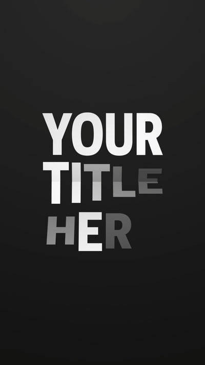 Social Media Format Airport Style Letter Title Intro