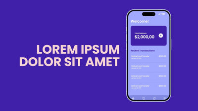 Mobile Application Mockup App Promotion Clean Style Opener