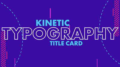 Kinetic Typography Modern Title Card Animated Variation 02