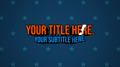 Cartoon Stars Shiny Bounce Title Intro