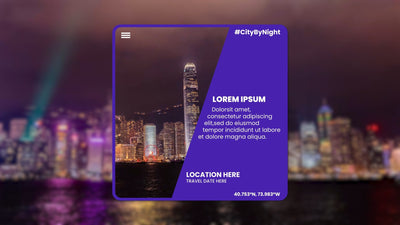 Travel Pop Up Media Highlight Panel Text Page