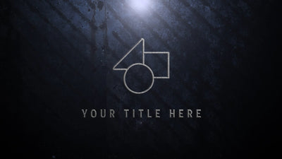 Metal Plate Lens Flare Logo Reveal