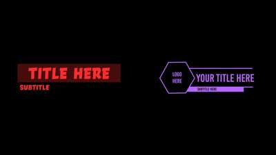 Unique Retro Cyber Old School Video Game Lower Third 02
