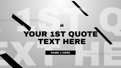 Special Quote Layered Text Zoom In Saying Title Intro