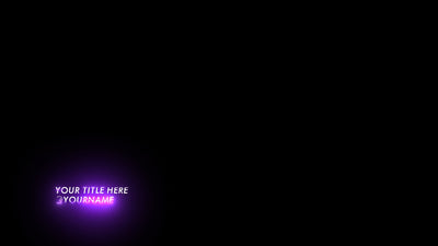 Glitch Color Bright Glowing Strobe Modern Lower Third