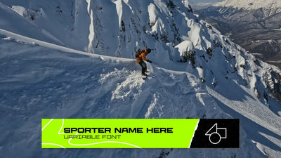 Variable Font Sport Big Bold Lower Third With Logo